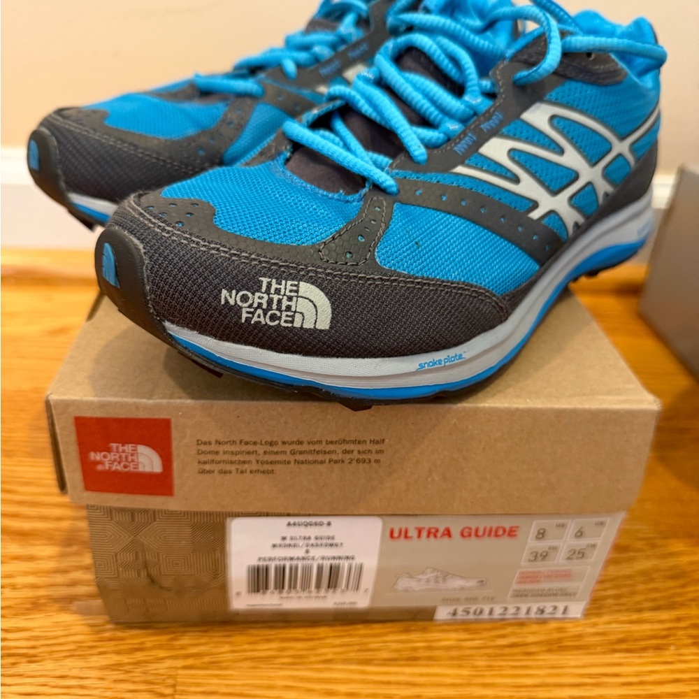 The North Face Women's Ultra Guide Athletic Shoes - Blue and Gray